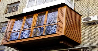 Внешняя отделка балкона Топки цена от 1047 руб. м/2.