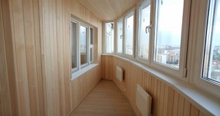 Внутренняя отделка лоджии Топки, цена от 210 руб. м2
